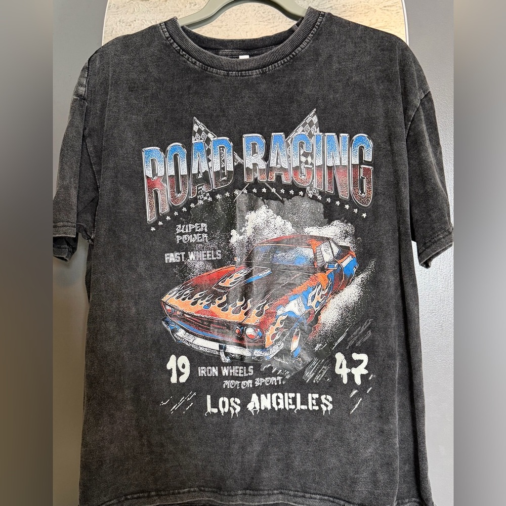 Road Racing Graphic Kids T-Shirt - Black